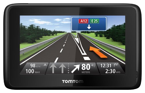 TomTom GO 1000 Traffic Navigationssystem (11 cm (4,3 Zoll) Fluid Touch Display, Bluetooth, Parkassistent, Europa 45)