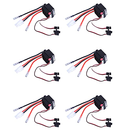 Bdfhjln 6X Rc ESC 320A 6-12V Gebürsteter ESC Drehzahl Regler mit 2A BEC für RC Boot U6L5