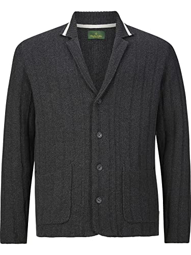 Charles Colby Herren Strickjacke Duke Modest dunkelgrau 3XL (XXXL) - 64/66