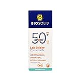 Bio Sonnenmilch Sport Extrem 50+ - UVA+UVB Schutz - Wasserfest - ohne Parfüme - Vegan + Bio Zertifiziert - Mineralischer Sonnenschutz - 98% natürliche Zutaten - 50ml