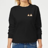 Disney Chip And Dale Backside Damen Sweatshirt - Schwarz - S - Schwarz