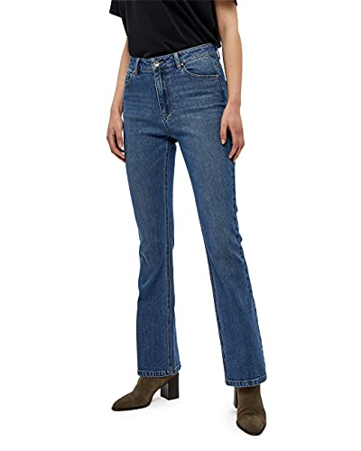 Peppercorn ,Women's ,Linda High Waisted Denim, 9610 MID BLUE DENIM ,10