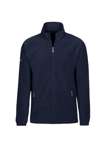 Trigema Herren Fleece Jacke, Blau (Navy 046), 3XL