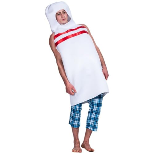 Bowling-pin-kostüm Für Erwachsene, Lustige Bowling-kostüme Für Männer Und Frauen, Halloween-cosplay-overall-outfits, Verkleidungskostüm