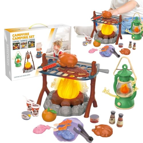 Kinder-Camping-Set, Kinder Spielen Camping-Spielzeug, Stellen Sie sich vor, Sie Spielen mit dem Lagerfeuer, Outdoor-Rollenspiel für pädagogischen und kreativen Spaß für und Mädchen im von 3–6 Ja