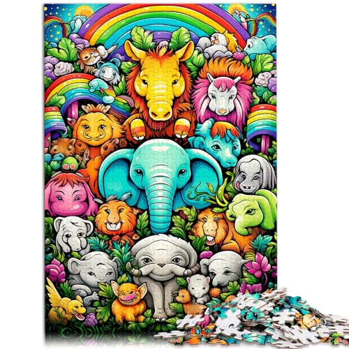 Puzzle für afrikanische Tiere, 1000 Teile, für Erwachsene, schwieriges Puzzle, Holzpuzzle zum Stressabbau, schwierige Herausforderung, 1000 Teile (50 x 75 cm)