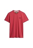 Superdry Herren Vintage Logo Emb Tee T-Shirt, Burgundy Heather, XXL