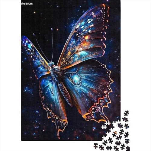 Cosmic Butterfly Großes Puzzle für Erwachsene, 500 Teile, Puzzle-Geschenke, Puzzles für Erwachsene, Lernspiel, Herausforderungsspielzeug, 52 x 38 cm