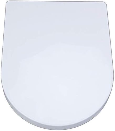 Toilettensitz, Toilettenzubehör, Toilet Seat Toilet Seats,Small Square U Toilet Lid with Mute Slow Down Top Mounted Cover,White