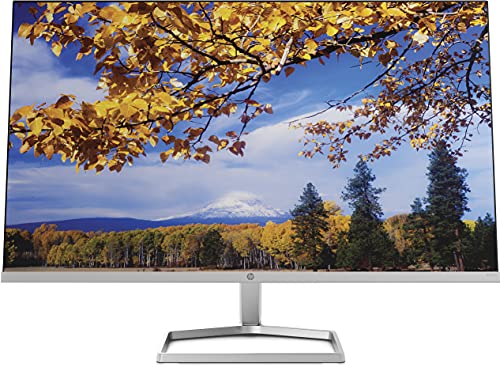 HP M27f FHD Monitor 68,58cm 27Zoll FreeSync 1920x1080 16:9 75Hz 5ms VGA 2xHDMI Silber-schwarz