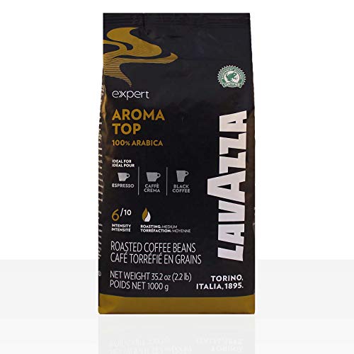 Lavazza Erstklassige Vollkornkaffeemischung, gerösteter mittlerer Espresso Top of Aroma 2,2 lb