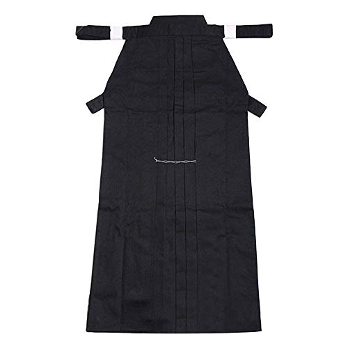 ZooBoo Herren Kendo Aikido Hapkido Kampfsportbekleidung Hakama (L/175, schwarz)