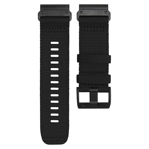 IOTUP Quickfit-Uhrenarmband für Garmin Tactix Delta Bravo Fenix 7X 7 6X 6 Pro 5X 5 Plus 3 HR Uhrenarmband 22 mm 26 mm Canvas-Armband, 26 mm, Achat