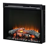 Dimplex 211002 Elektrokamin Einsatz XHD28 Firebox 28" LED-Lichter - Patentierter Optiflame Flammeneffekt - Inklusive Fernbedienung, Schwarz