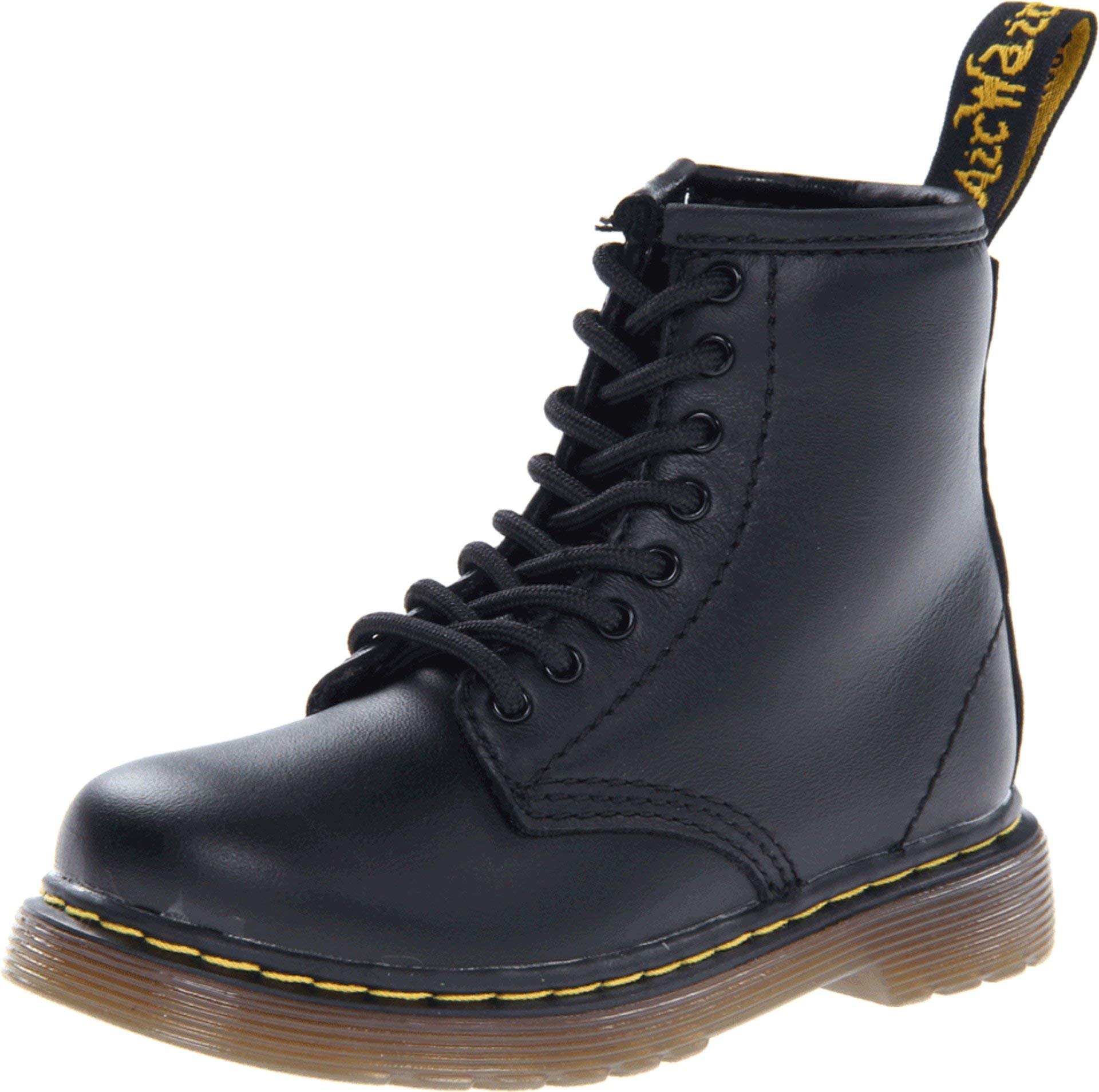 Dr. Martens BROOKLEE Softy T Unisex-Kinder Bootsschuhe, Black Softy T, 24 EU