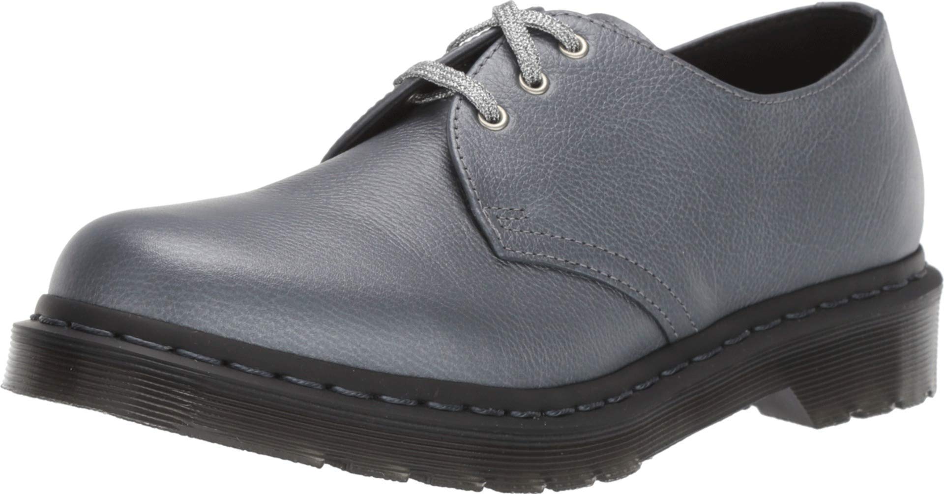 Dr. Martens Damen 1461 Oxford, Gunmetal Metallic Virginia (Diva), 38 EU