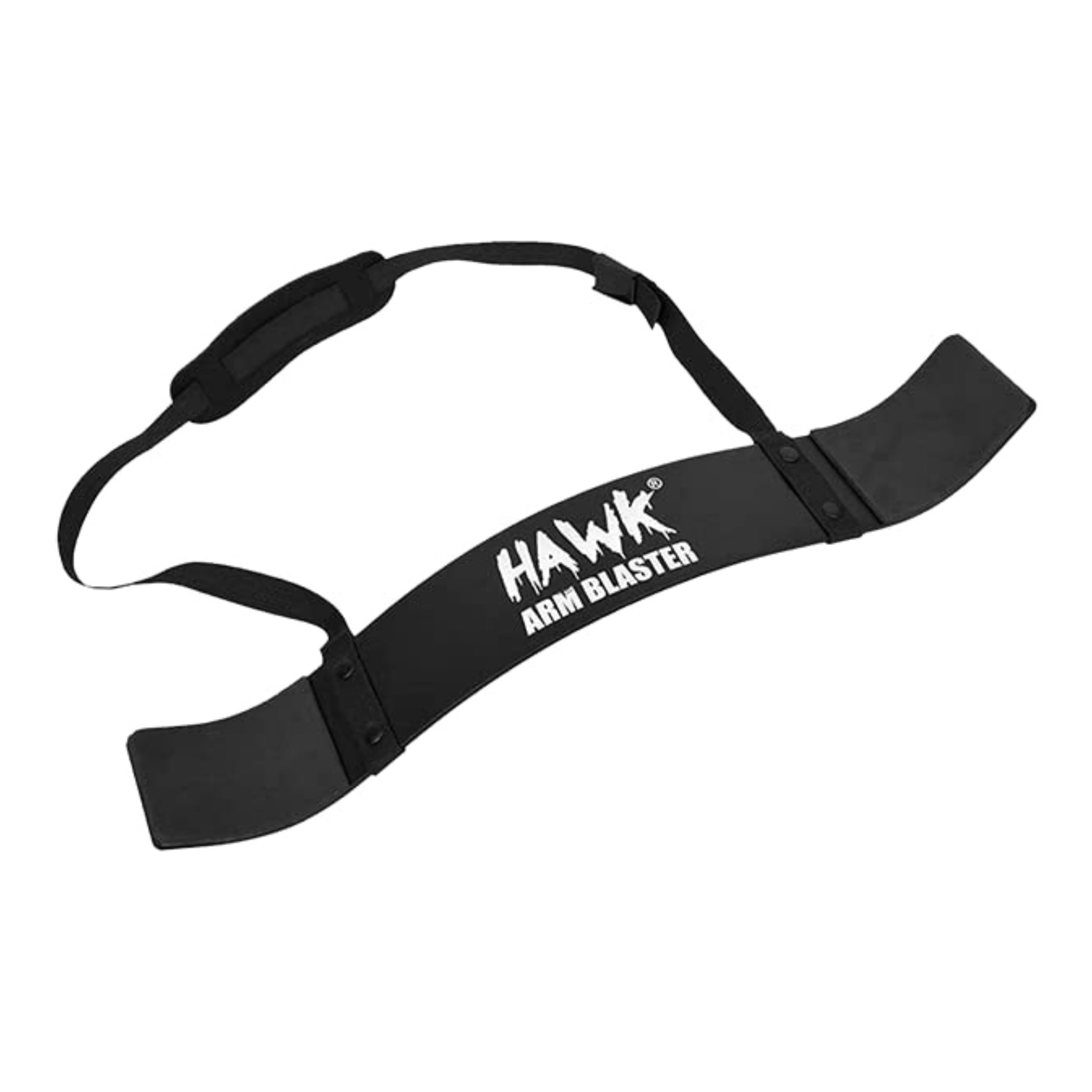 Hawk Sports Armblaster für Bizeps & Trizeps, Hanteln & Langhanteln, Curls, Muskelaufbauer, Bizeps-Isolator für Bodybuilding & Gewichtheben, Unterstützung für Kraft & Muskelaufbau (Schwarz)