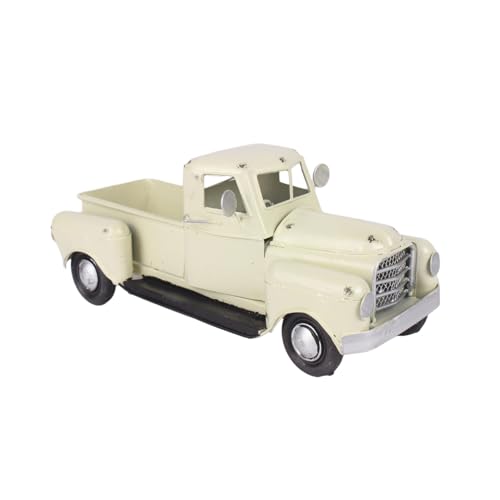 EBVincxmk Vintage Metall Truck Ornament Weihnachtsbaum Blume Pickup Auto Modell Regal Akzent Home Decor Bauernhaus LKW Modell