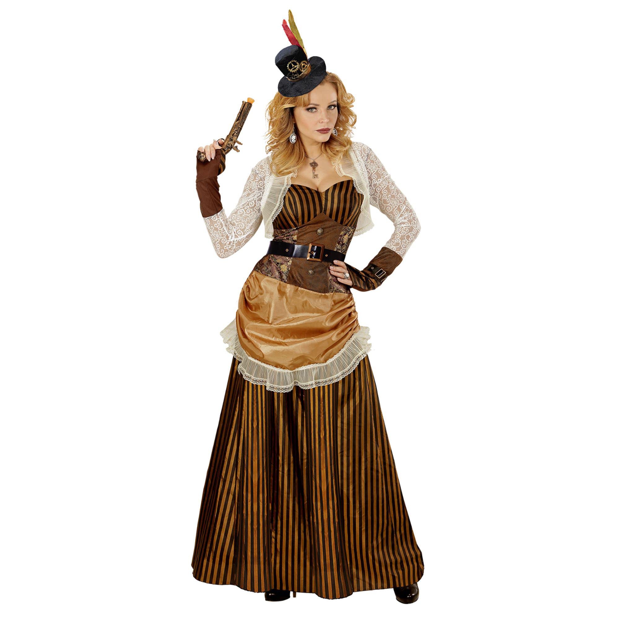 W WIDMANN MILANO Party Fashion - Kostüm Steampunk, bodenlanges Kleid, Faschingskostüme