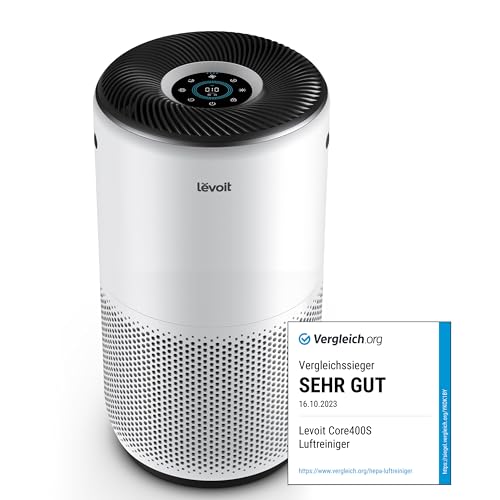 LEVOIT Luftreiniger Smart Air Purifier mit Lasersensor und Alexa,3-in-1 H13 HEPA Filter und 4 Lüfterstufen gegen 99,97% von Staub Pollen Rauch für Allergiker,24dB Nachtmodus Automodus Timer,bis zu 83㎡