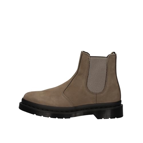 DR. MARTENS Unisex Chelsea Boots, Nickel Grey Milled Nubuck Wp, 44 EU