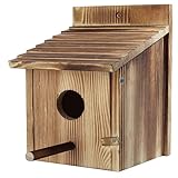 Kiudduy Vogelhaus für Den Außenbereich, Vogelhaus für Den Außenbereich, Vogelnest für Den Außenbereich, Hängendes oder An der Wand Montiertes Vogelhaus