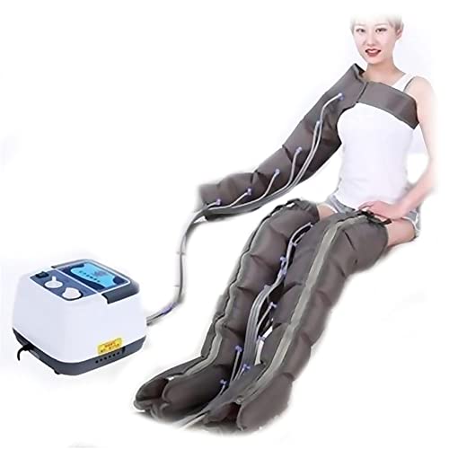 Luftkompressions Massager Maschine Anzug 6 Airbags Kompressions Pressotherapie Gerät, Beine Massagegerät Für Ganzkörpermassage Lymphdrainage, Fördern Durchblutun(Color:2 Leg 1 Arm And Machine)