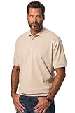 JP 1880 Herren große Größen Übergrößen Menswear L-8XL Poloshirt, Basic, Bauchfit, Halbarm, Piqué, XXL bis 10XL Natur Melange 7XL 712617201-7XL