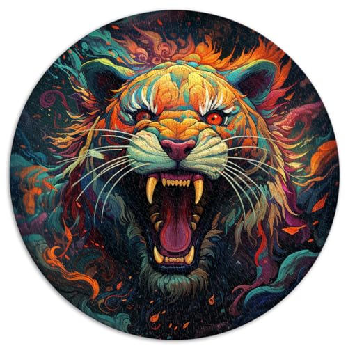 Puzzle | Puzzles Tiger Puzzle für Erwachsene 1000 Teile 67,5x67,5 cm Puzzle für Sommerliebhaber Schwierige, Schwere Puzzles für Frauen und Männer