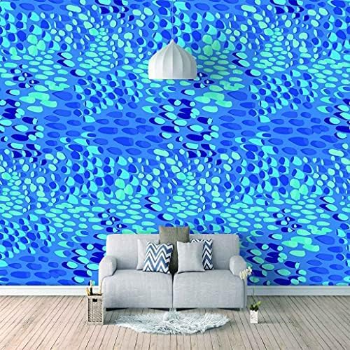 Blaue Kieselsteine 3D Tapeten Wanddekoration Fototapete Sofas Wohnzimmer Wandbild Schlafzimmer-250cm×170cm