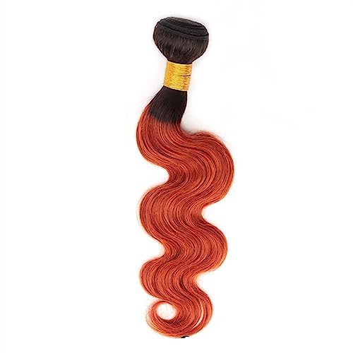 Human Hair Bundles Brasilianisches gewelltes Echthaar, 1/3 Bündel, 100% unverarbeitete brasilianische gewellte Echthaar-Webart-Erweiterungen, Echthaar-Webart-Bündel for Frauen human hair weave(Color: