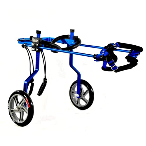 Fauteuil Roulant Chien, Fauteuil Roulant pour Chien 2 Roues RéGlable Animal de Compagnie Jambe ArrièRe Exercice Voiture Assisté Marche Voiture