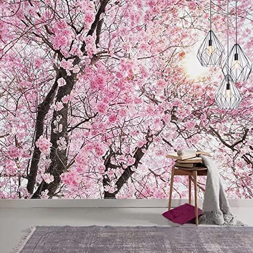 XLMING Sakura-Sonnenschein 3D Tapete Home Dekoration Wohnzimmer Sofa Schlafzimmer Tv Hintergrund Wand-200cm×140cm