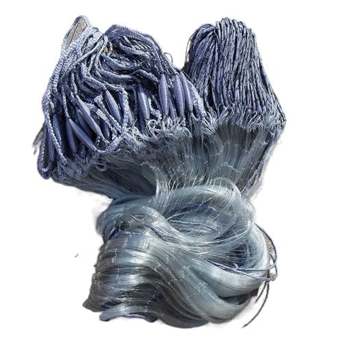 ZiYouao Monofilament-Angelfalle Einzelschicht/DREI -Schichten handgefertigtes klebriges Gill -Fischerei -Netz -Gillnet -Netzwerk Stellnetz Zum Fischen(Color:3 Layers (60x60mm))