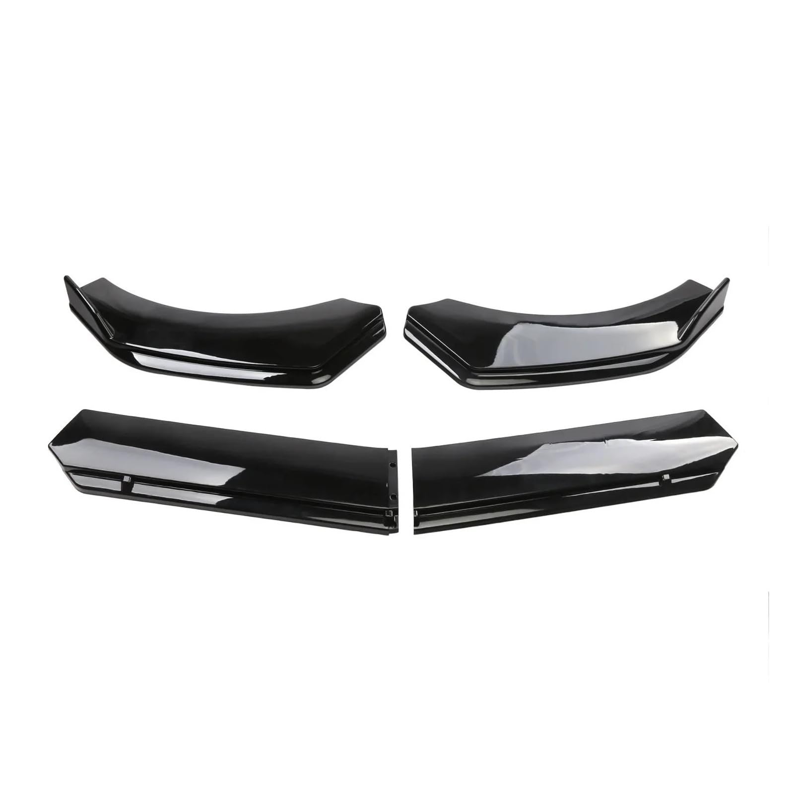 Frontspoiler Lippe Für City 2010-2022 Auto Vorderen Stoßfänger Kinn Lip Spoiler Körper Kits Splitter Rock Diffusor Schutz Abdeckungen Frontstoßstange Spoiler(Gloss Black)