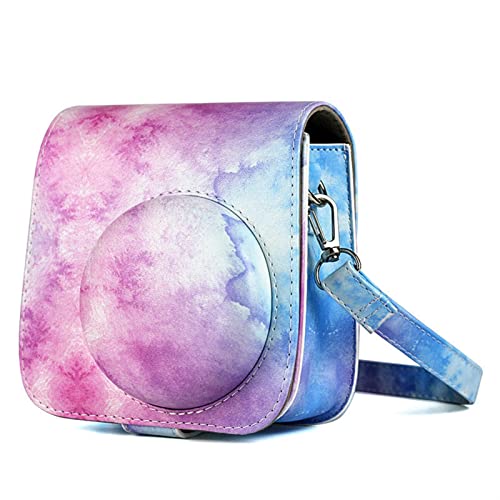 LORIER Kameratasche Sternenhimmel Farbe Schutzhülle Ledertasche Tragbare Kameratasche Fit for Fujifilm Fit for Polaroid Mini 8 8+ 9 Sinfonie Kamera Tasche (Color : A)