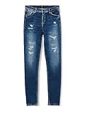 LTB Jeans Damen Jeans Amy X - Jeans Damen Skinny aus Baumwollmischung Skinny Denim Dunkel mit Reißverschluss Hohe Taille - Blau