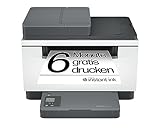 HP LaserJet MFP M234sdne Multifunktionslaserdrucker, 6 Monate gratis drucken mit HP Instant Ink inklusive, HP+, Drucker, Scanner, Kopierer, Vorlageneinzug, LAN, Duplex, Grau, Weiß