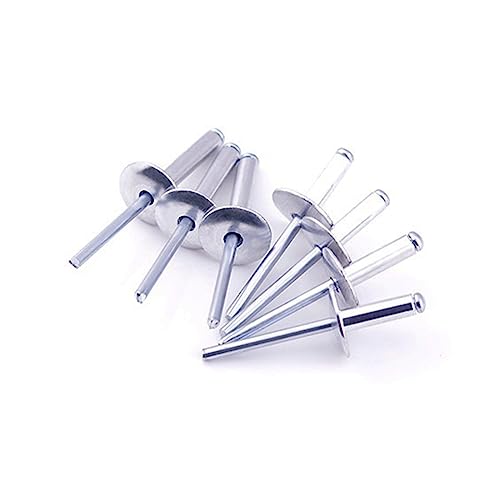 Aluminium Blindniet,FlanscheKlappnieten, 100 stück/pack Große Flansch Blindnieten Aluminium Dome Kopf Blind M3.2mmx8mmx9.5mm