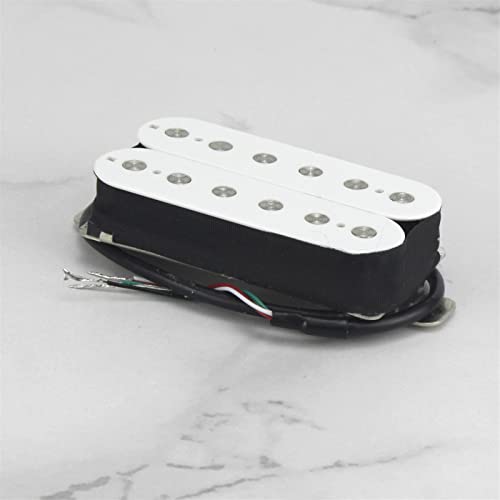 ZENGXUE Alnico 5 Pickups Gitarre Pickups Weiß, geeignet für E-Gitarren-Zubehör Humbucker Tonabnehmer Set (Color : Bridge)