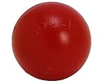 Jolly Pets JOLL070F Hundespielzeug Ball Push-n-Play, 25 cm, rot