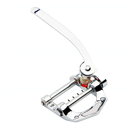 Gitarre Vibrato- Rückenpack Tremolo, Flacher Oberer Körper Tremolo- Einheit Vibrato-Brücke Tune-o-matic Steg (Color : Chrome)