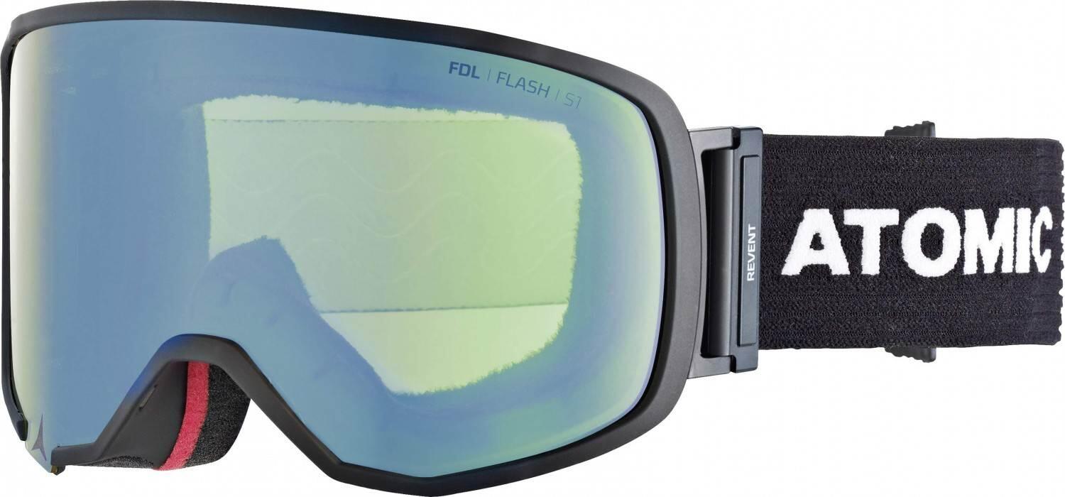 Atomic Revent L Skibrille (black, Scheibe yellow blue flash)