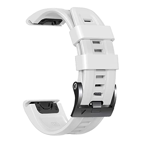 NEYENS 26 22 mm offizielles Silikonband mit Schraubschnalle für Garmin Fenix 6, 7, 5 Plus, Easyfit-Uhrenarmband für Fenix 6X Pro 7X 5X 3HR Armband, 26mm Width, Achat