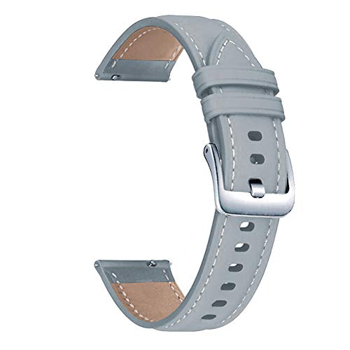 OPKDE Echtes Lederarmband für Garmin Vivoactive 3 4 Venu SQ / 2 Plus Forerunner 645 245 M 158 55 Smartwatch-Armbänder, For Venu, Achat