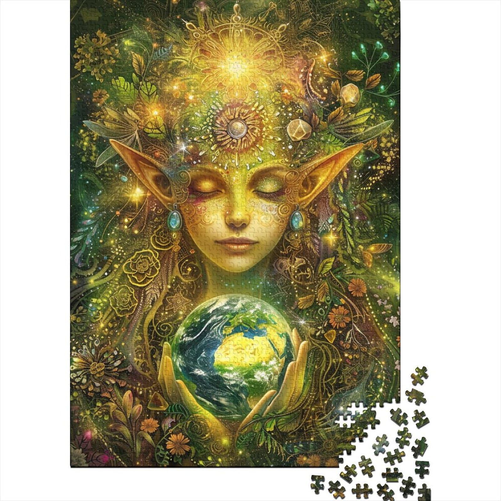 1000 Teile für Erwachsene, schwierige Puzzles, farbige Fantasie-Mädchen-Puzzles, Puzzles für Erwachsene und Teenager für anspruchsvolle Puzzlespiele und Familienspiele (Größe 75x50cm)