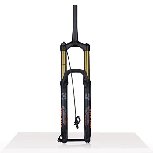 UKALOU DH MTB Luftgabel 27,5/29 Downhill Mountainbike Federgabeln Federweg 160 mm Steckachse 15 * 110 mm Boost Tapered Fork Rebound Adjust, Gold (Farbe: Remote, Größe: 29'')