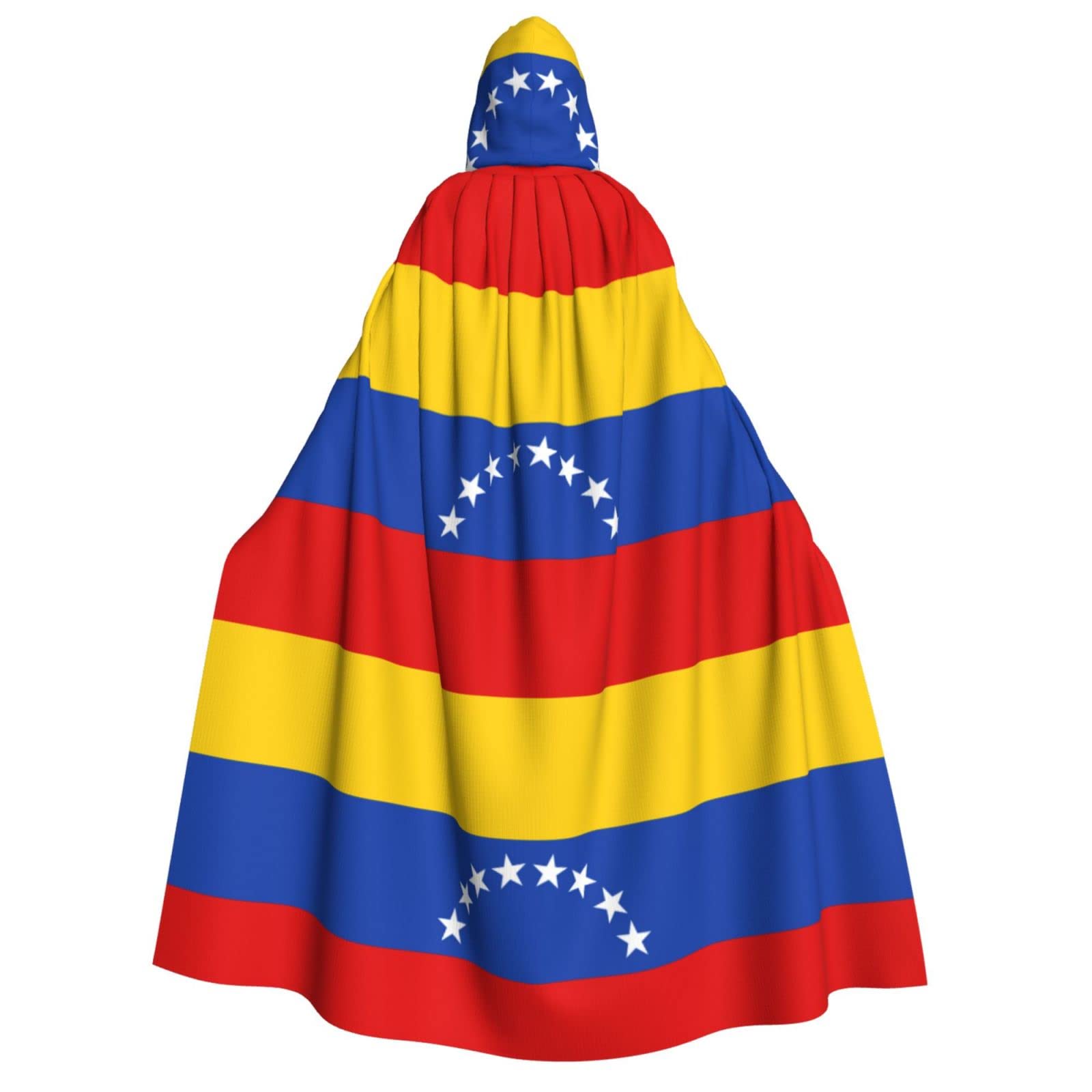 WURTON Kapuzenumhang mit Venezuela-Flagge, Unisex, für Halloween, Karneval, Cosplay, vielseitig, für Erwachsene