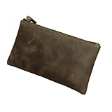 VSULZVNU 1 Stück handgefertigte lässige Herren-Geldbörse, lange Clutch mit großem Fassungsvermögen, schlanke Brieftasche, Kartenhalter (Farbe: G, Größe: 19 x 1 x 10 cm)