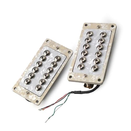 1 Set Weiß Gitarre Humbucker Einstellbare Schraube Für 6 String E-gitarre Coil Splitting Pickup Single-Coil-Tonabnehmer